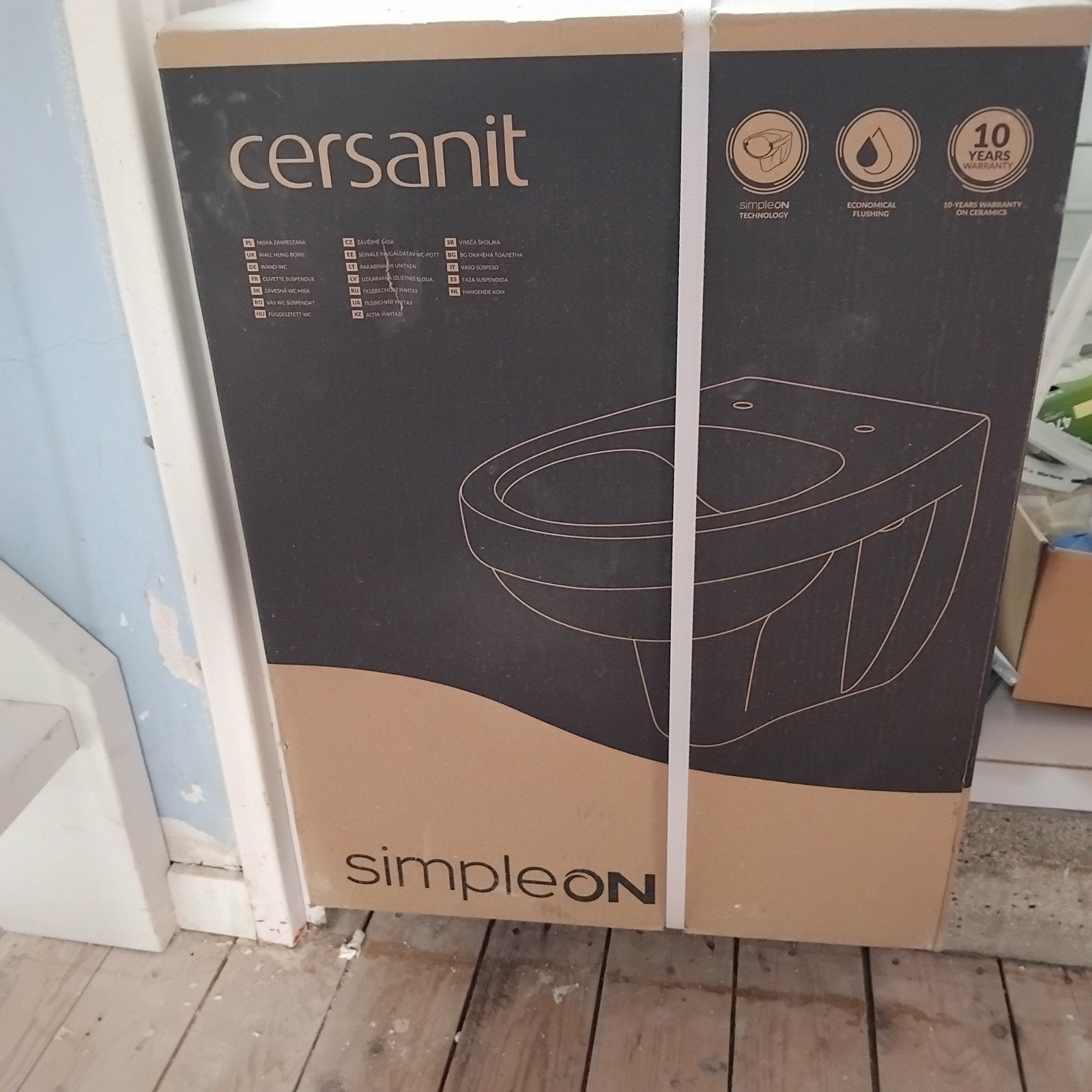 Wandcloset toiletpot wc inclusief soft close zitting nieuw, Ophalen