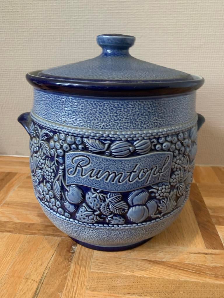 Blauwe Römertopf met deksel, Verzenden