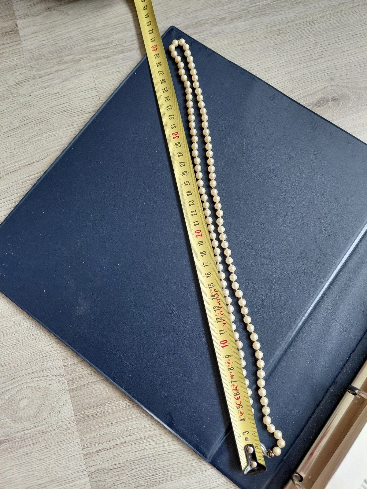 Vintage Parelketting met Zilveren Sluiting, Ophalen of Verzenden, Gebruikt, Wit, Zilver