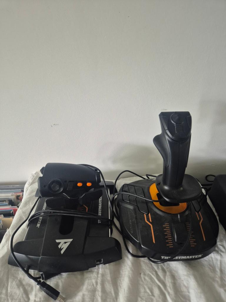 Thrustmaster T-16000M FCS Hotas PC Joystick, Computers en Software, Joysticks, Ophalen, Zo goed als nieuw, Thrustmaster/Logitech
