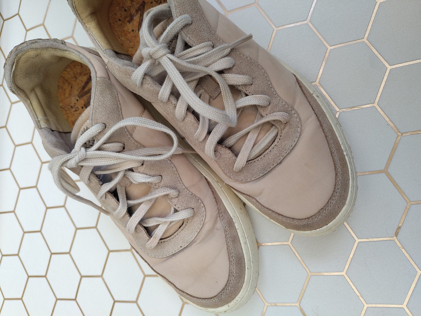 Woden sneakers lichtroze maat 39 - nieuwe zooltjes, Woden, Ophalen of Verzenden, Gedragen, Sneakers of Gympen