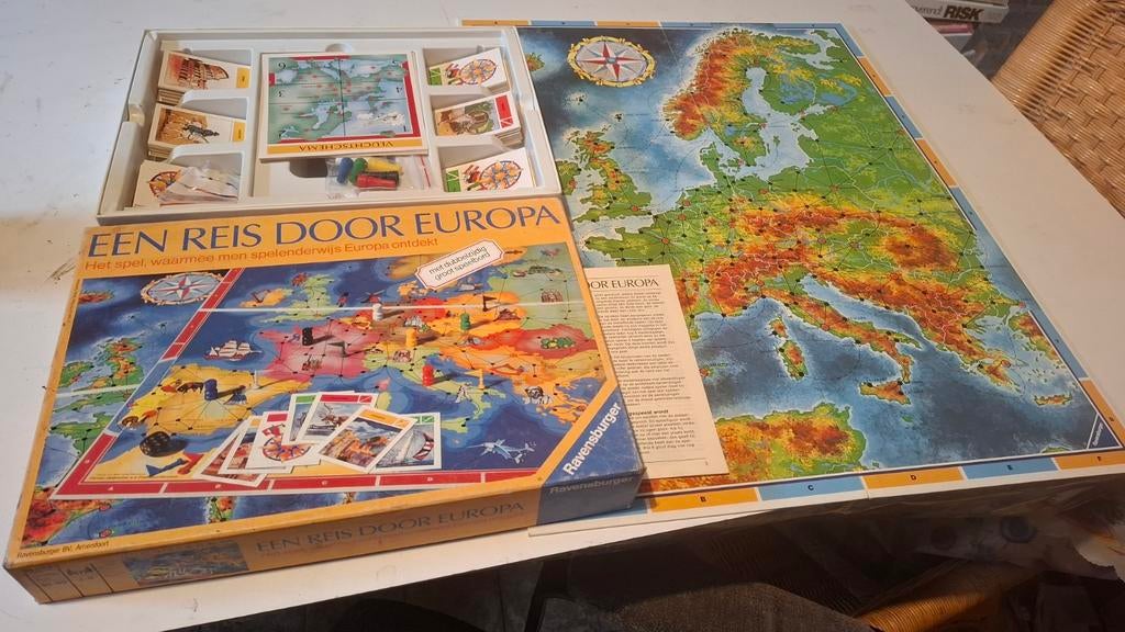 Een reis door europa, Hobby en Vrije tijd, Gezelschapsspellen | Bordspellen, Vijf spelers of meer, Ophalen of Verzenden, Gebruikt
