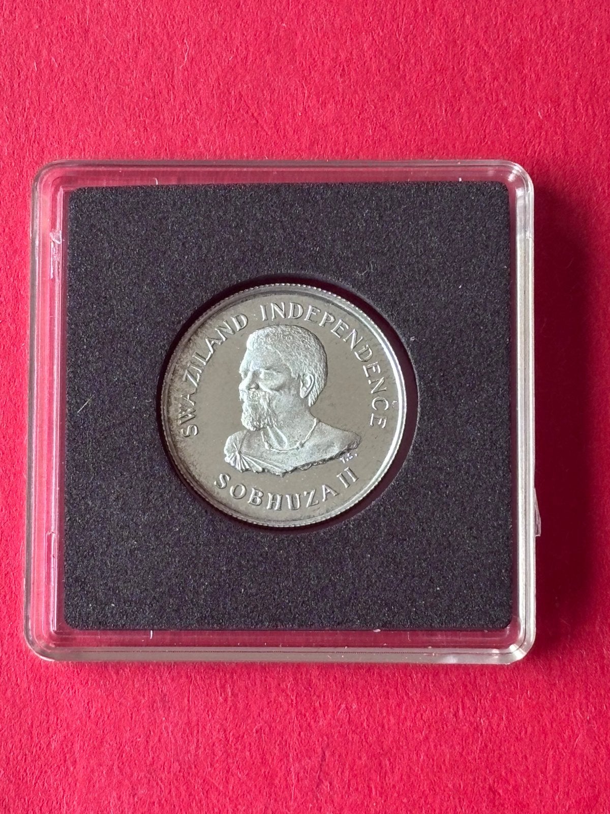 Zwaziland 20 cents 1968 Proof 0,800 zilver 6,63 grams, Verzenden, Overige landen, Zilver