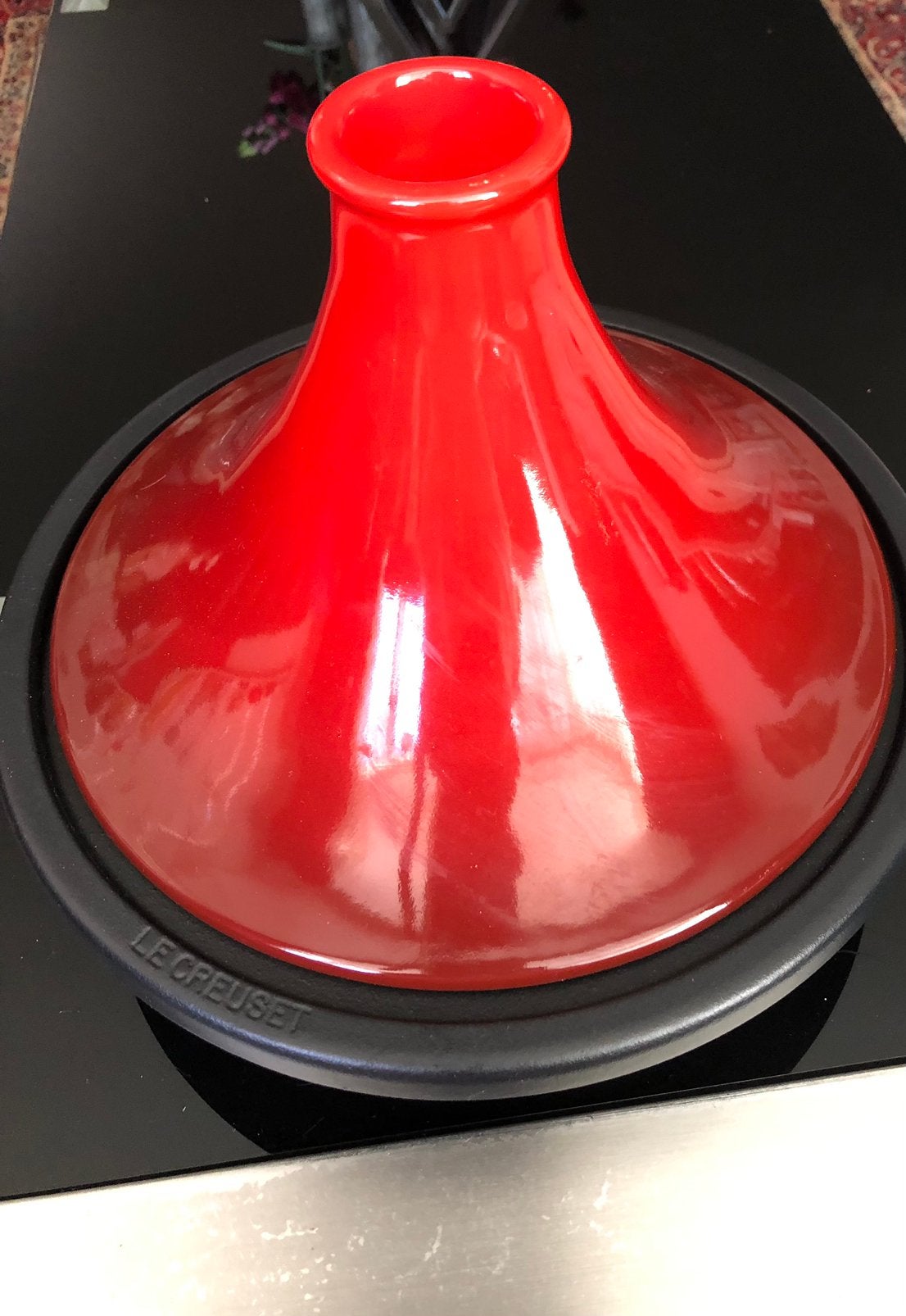 Le Creuset tajine., Ophalen, Zo goed als nieuw, Gietijzer