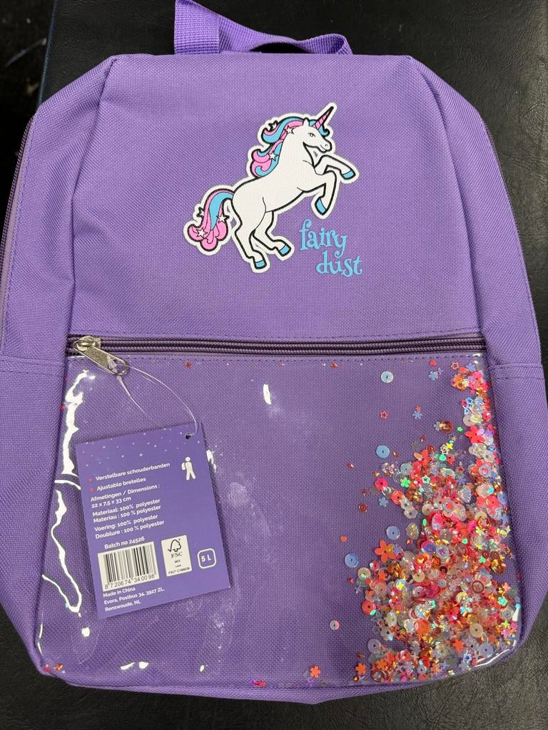 Eenhoorn Rugzak - Fairy Dust - Paars, Overige merken, Minder dan 30 cm, Nieuw, Ophalen of Verzenden