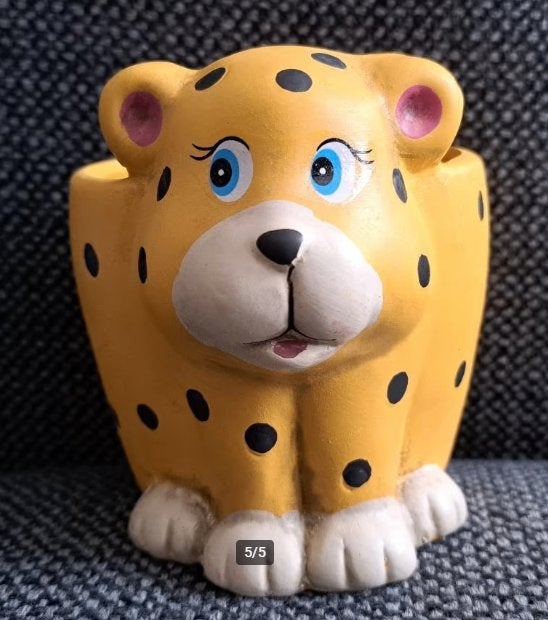 Cheeta bloempot, Tuin en Terras, Bloempotten, Rond, Ophalen of Verzenden, Aardewerk, Minder dan 40 cm