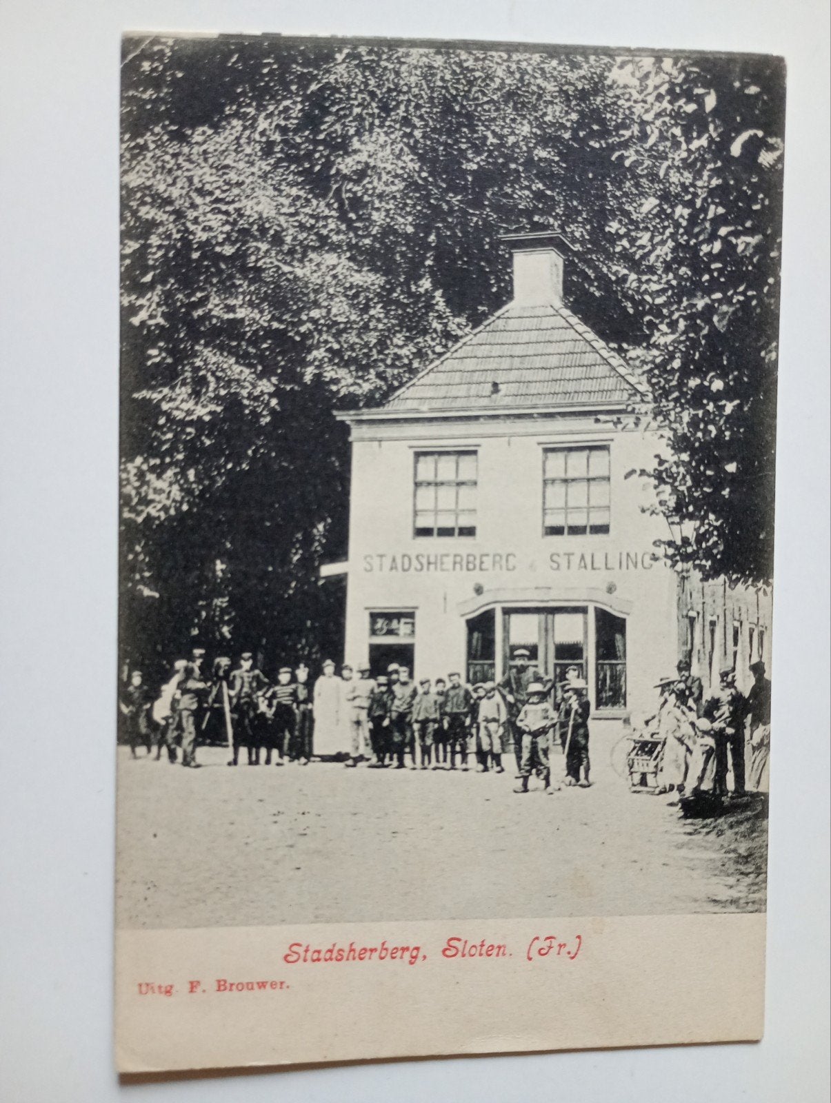 Sloten Stadsherberg, Ophalen of Verzenden, Voor 1920, Ongelopen, Friesland