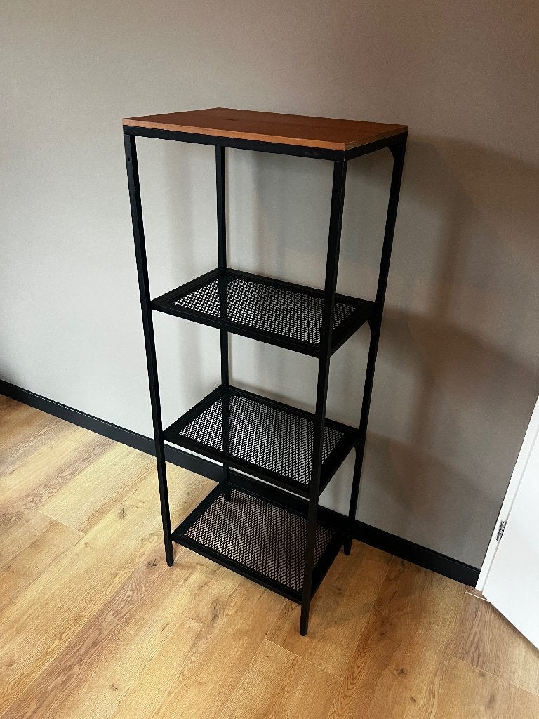 FJÄLLBO Stellingkast zwart 51x136 cm, Ophalen, Gebruikt