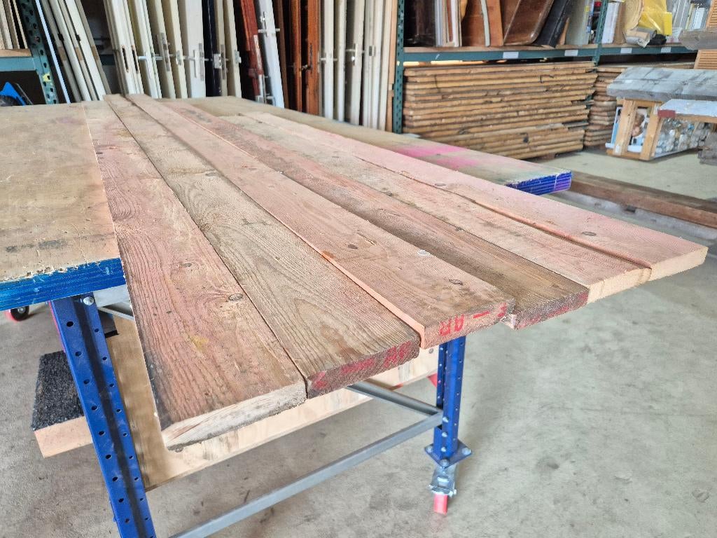 Geïmpregneerde houten planken (uit oude Niemeyer fabriek), Gebruikt, Minder dan 25 mm, 250 tot 300 cm, Plank