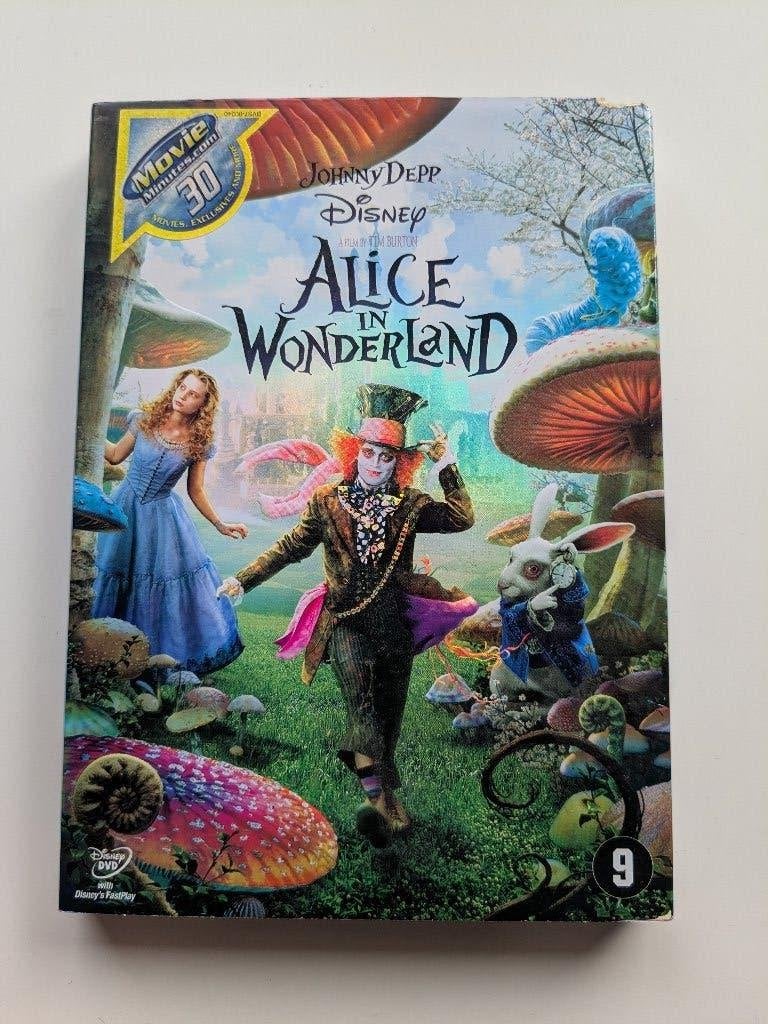 Alice in Wonderland Johnny Depp Disney DVD, Cd's en Dvd's, Dvd's | Tekenfilms en Animatie, Alle leeftijden, Ophalen of Verzenden