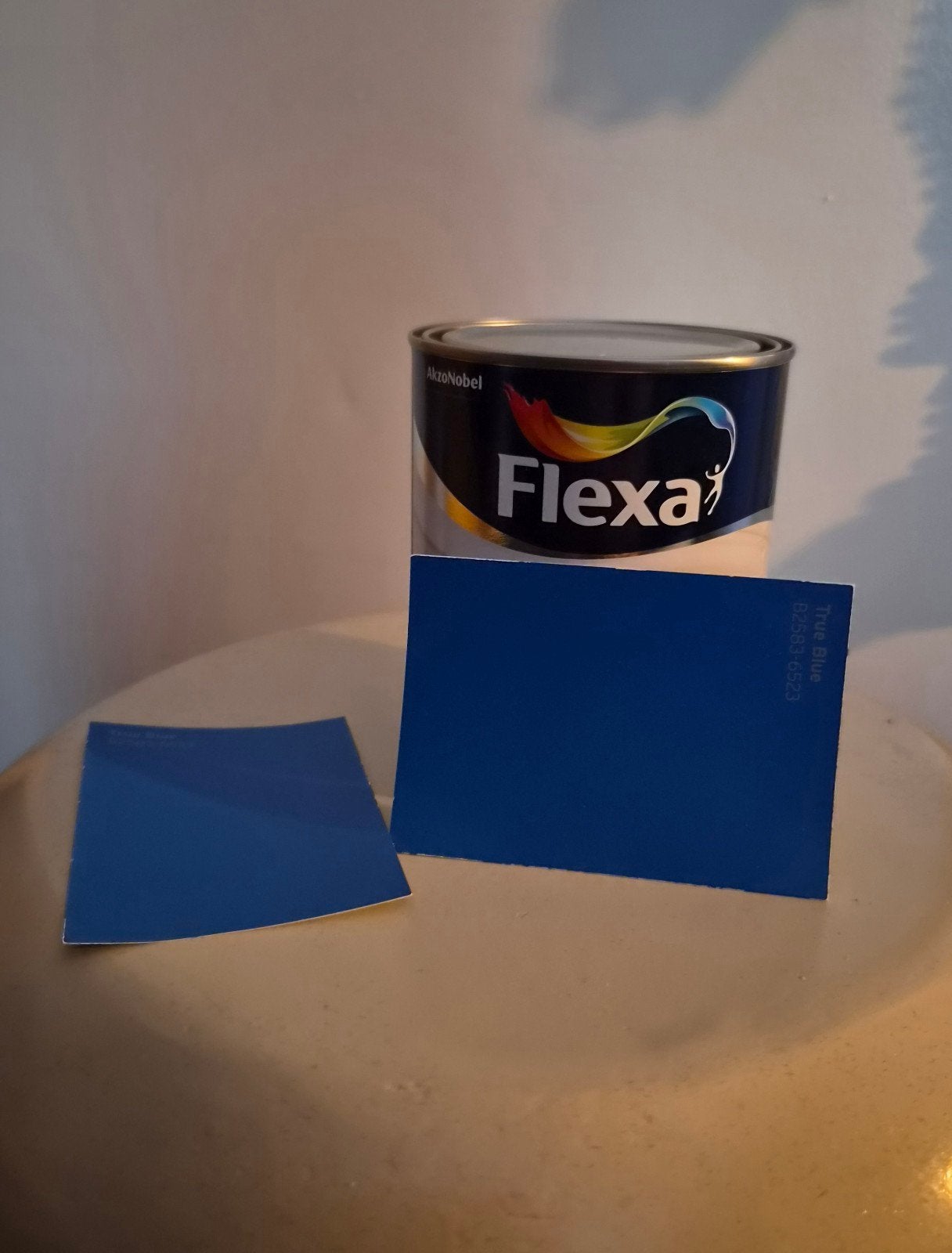 Nieuw! Flexa verf strak in de lak blauw, Ophalen, Nieuw, Blauw