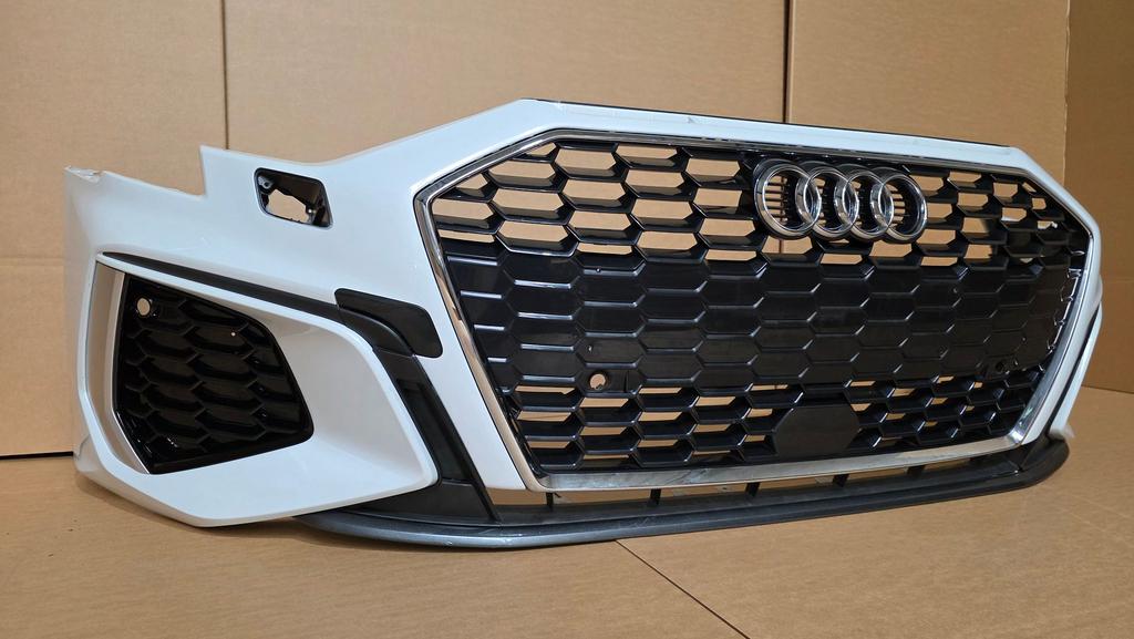 Voorbumper Audi A3 8Y S-Line KLS 6xPDC ORGINEEL BUMPER, Gebruikt, -, Voor, Ophalen of Verzenden