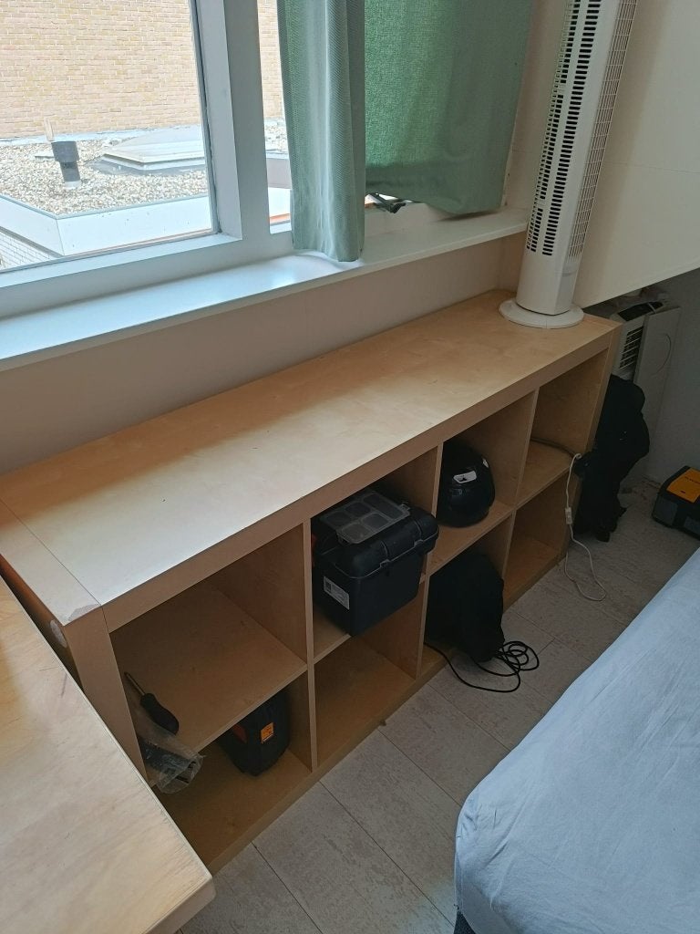 IKEA Kast Kallax 8 vakken, Ophalen, Gebruikt, 100 tot 150 cm, 50 tot 100 cm