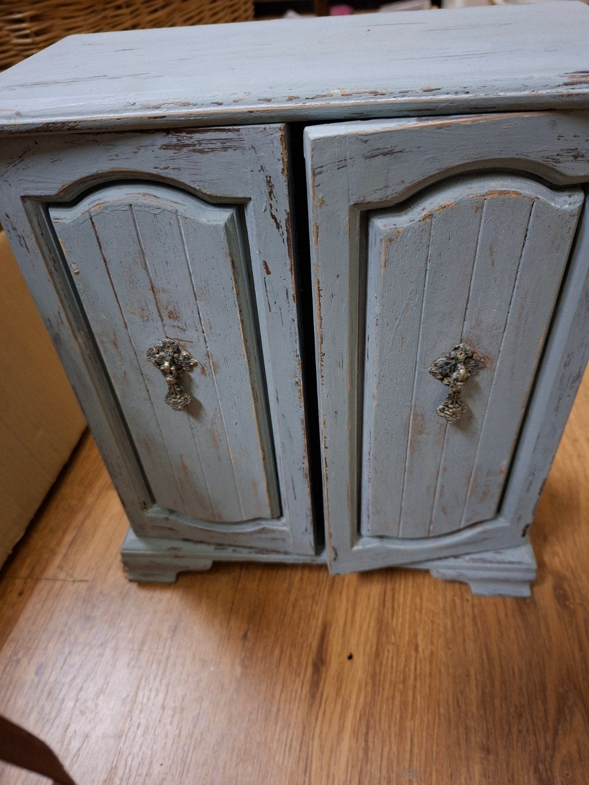 Vintage Houten Juwelenkastje met Lades en Deurtjes, Ophalen of Verzenden