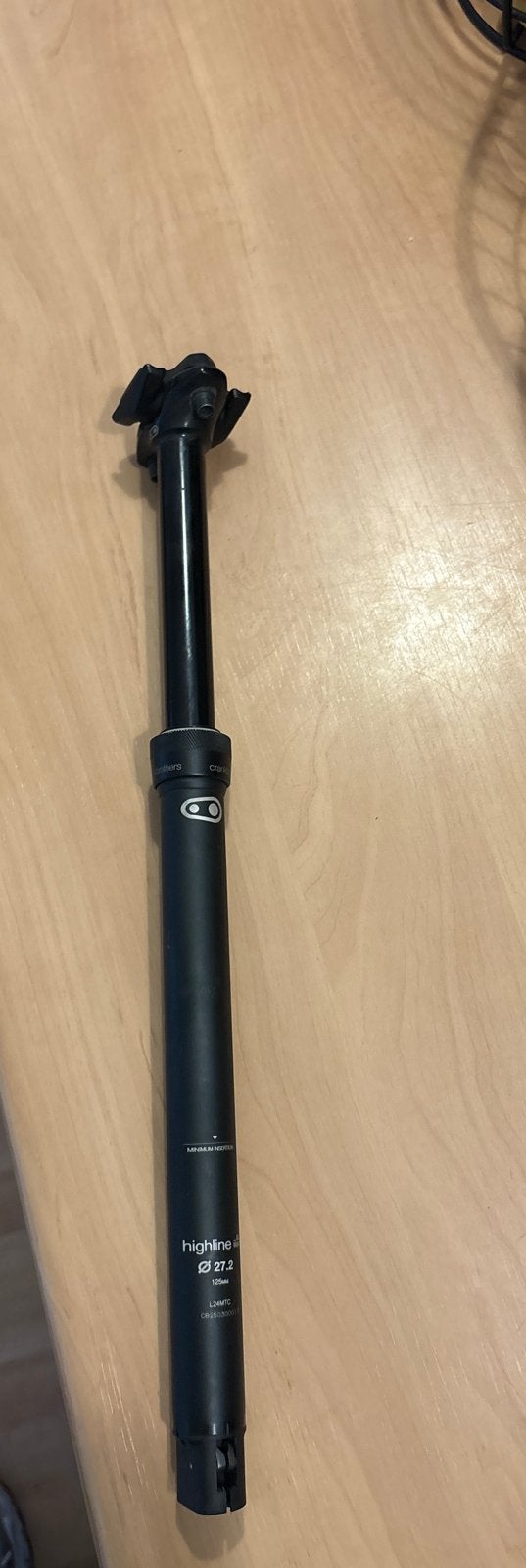 Crankbrothers Highline Dropper Post 27.2mm 125mm, Fietsen en Brommers, Ophalen of Verzenden, Zo goed als nieuw, Gravelbike, Zadel