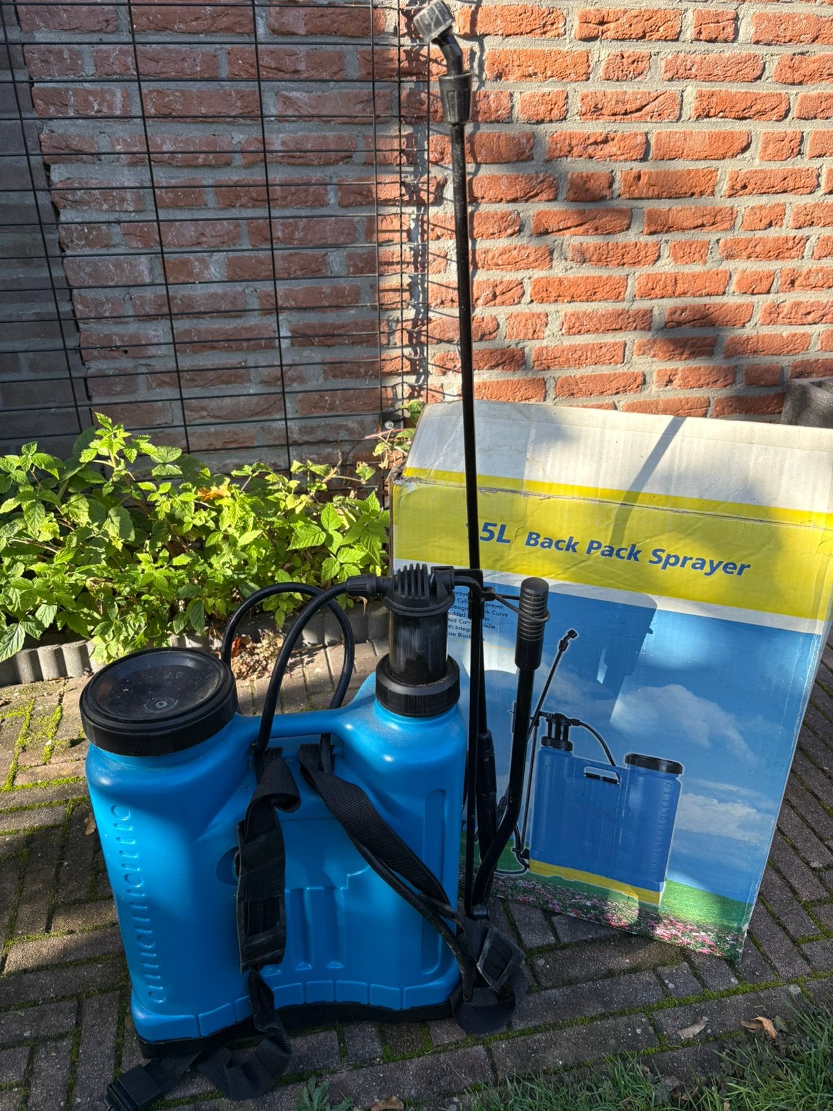 Drukspuit voor op de rug 15 ltr. (verstelbare lans), Ophalen, Gebruikt