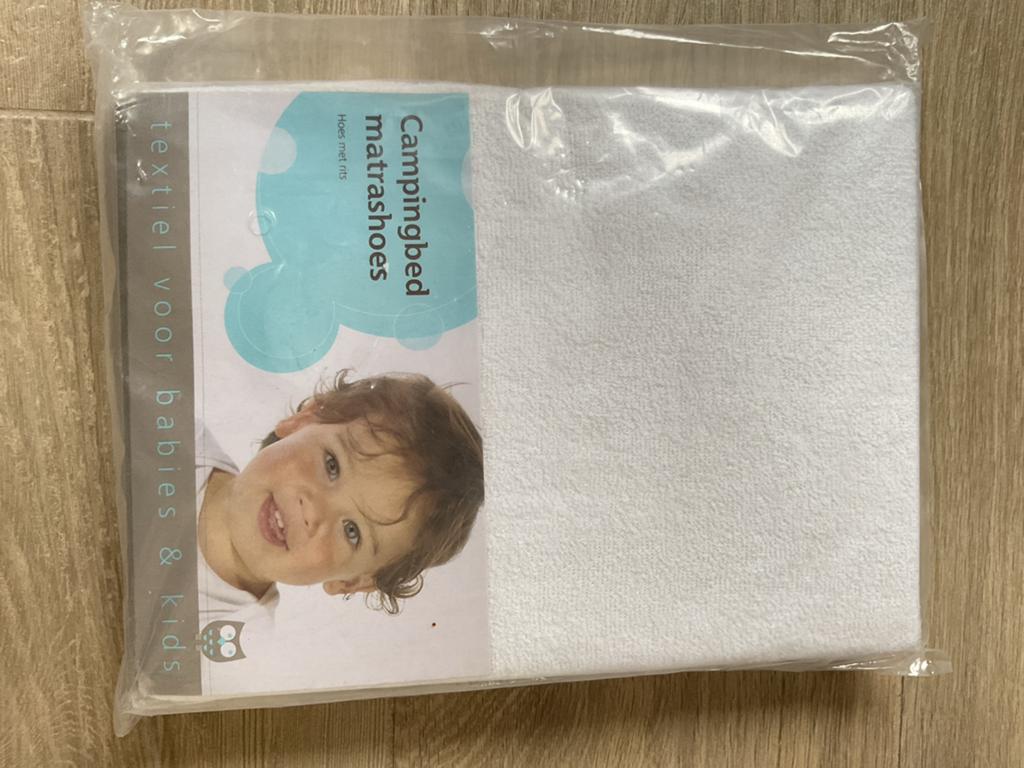 Nieuw Campingbed Matrashoes - Wit, Hoes met rits, Ophalen, Jongetje of Meisje, Nieuw, Wit