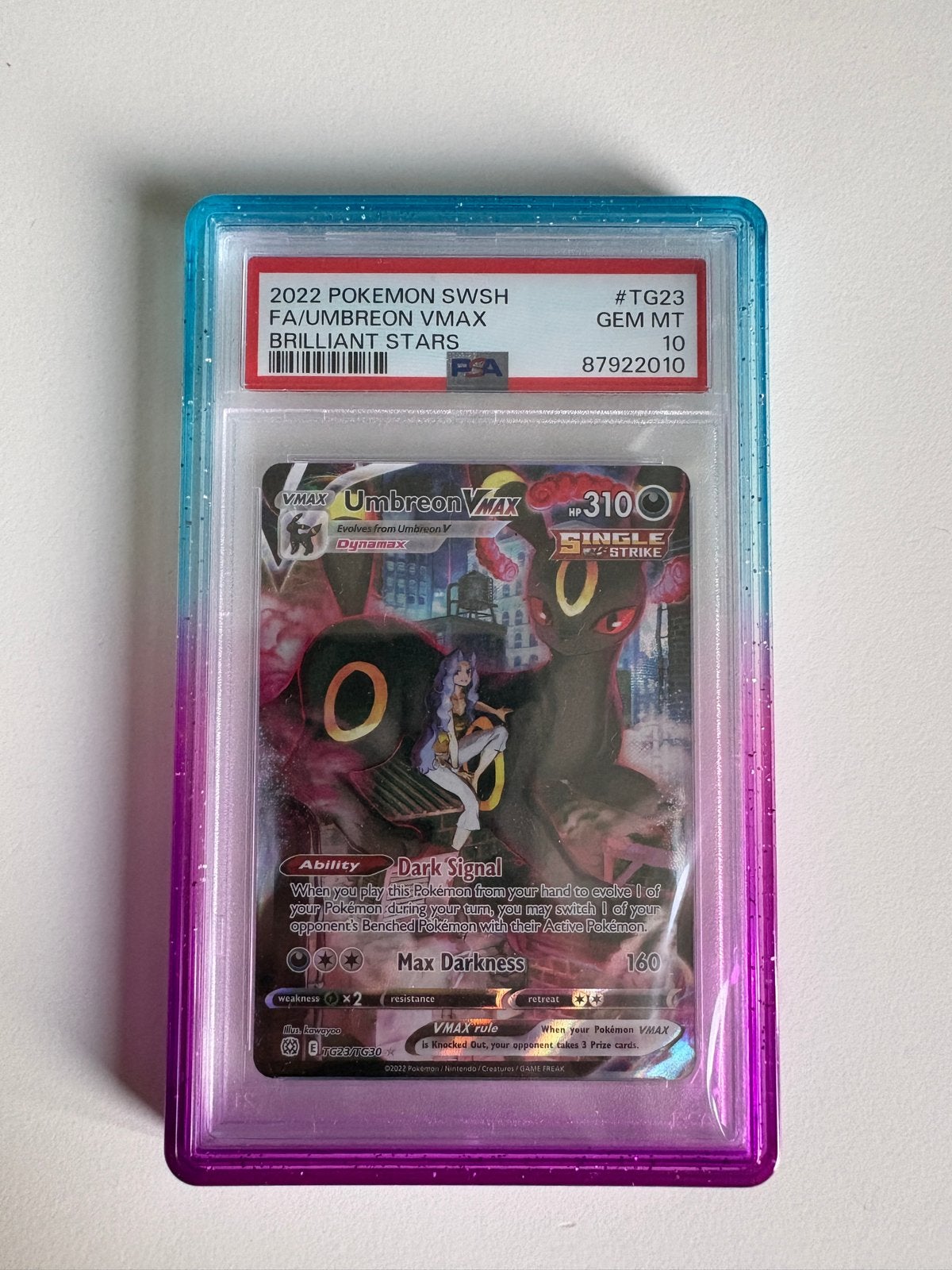 Umbreon VMAX #TG23 PSA 10, Hobby en Vrije tijd, Verzamelkaartspellen | Pokémon, Ophalen, Nieuw, Losse kaart