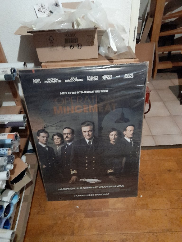 Operation mincemeat Filmposter, Verzamelen, Ophalen, Gebruikt, A1 t/m A3, Film en Tv