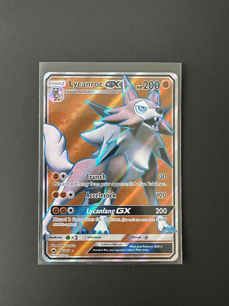 Lycanroc gx burning shadows, Ophalen of Verzenden, Nieuw, Losse kaart