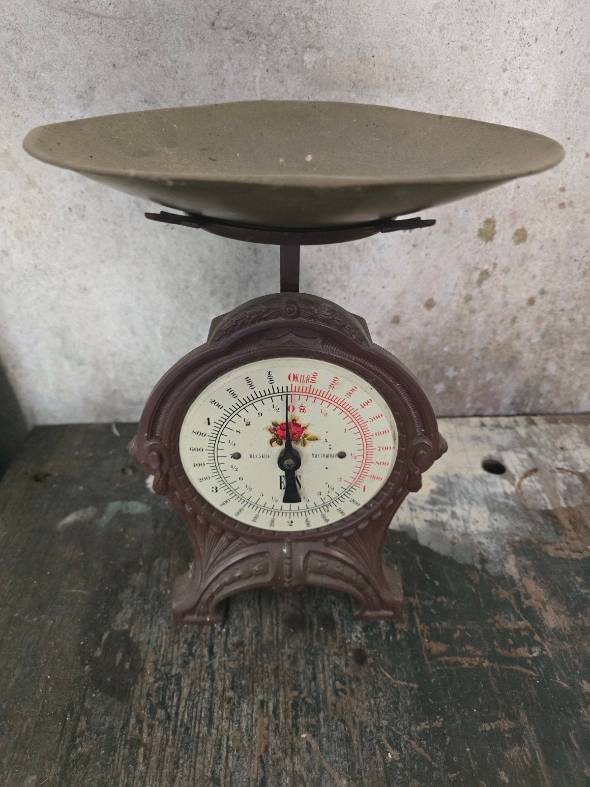 Vintage Keukenweegschaal - Analoog, Witgoed en Apparatuur, Weegschalen, Ophalen, Zo goed als nieuw, Analoog