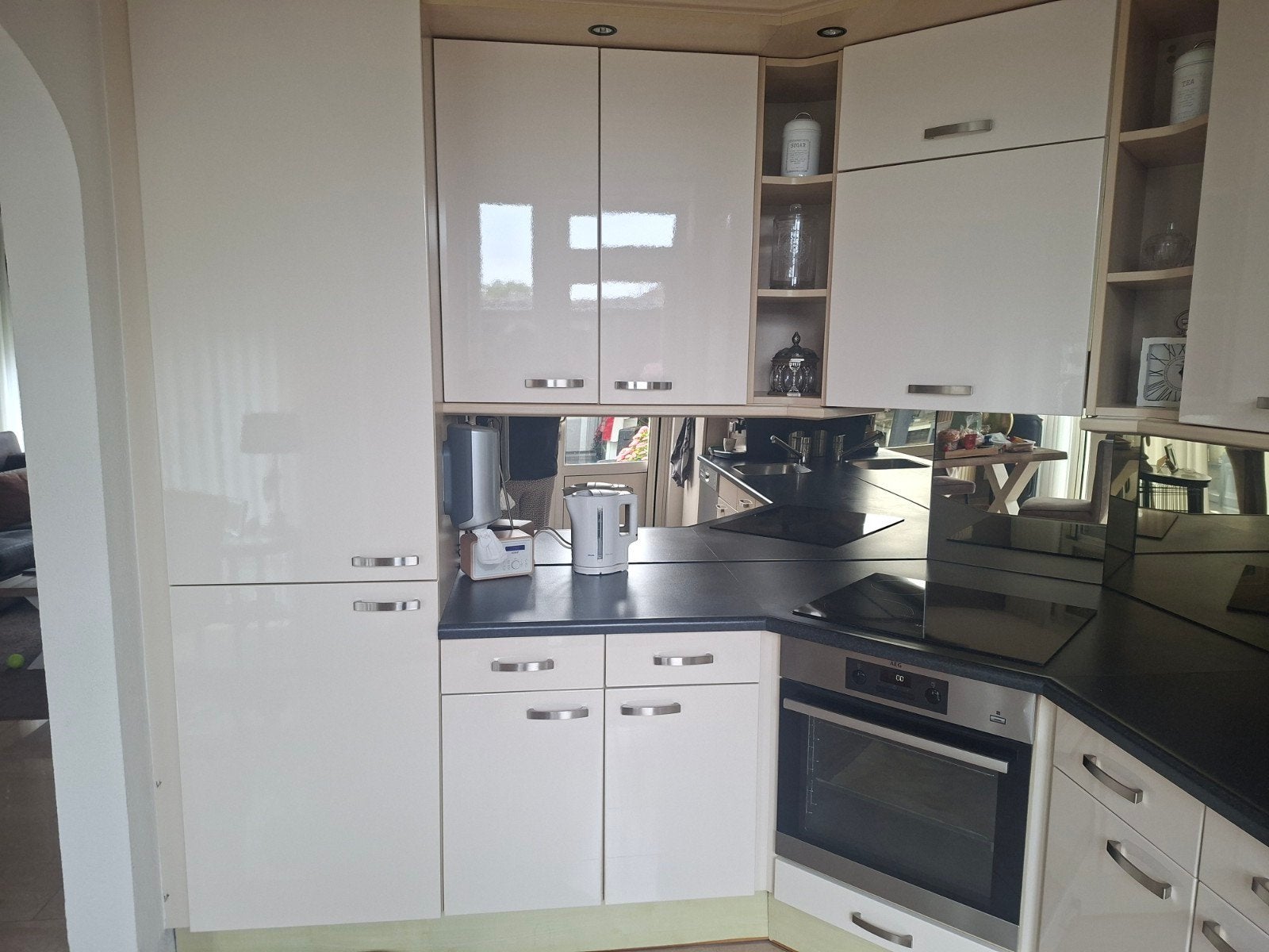Te koop complete keuken 255cm 350cm, Huis en Inrichting, Keuken | Complete keukens, Gebruikt, Hoekkeuken, Ophalen of Verzenden