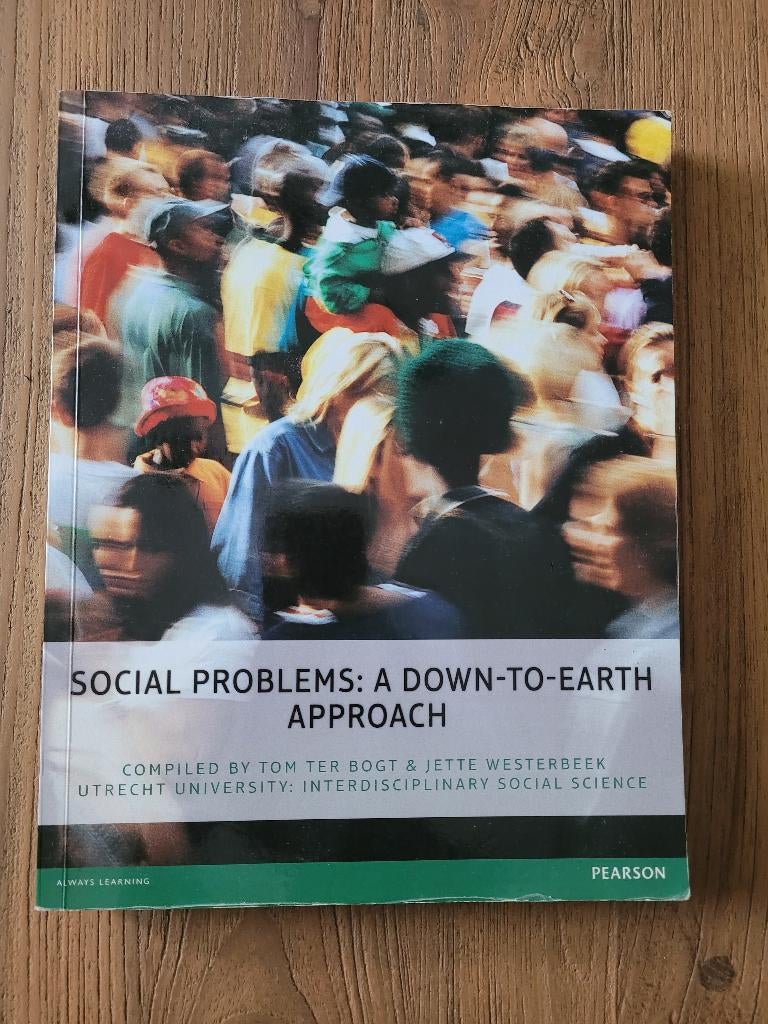 Studieboek Social Problems : A Down to Earth Approach, Boeken, Ophalen of Verzenden, Alpha, Zo goed als nieuw, WO