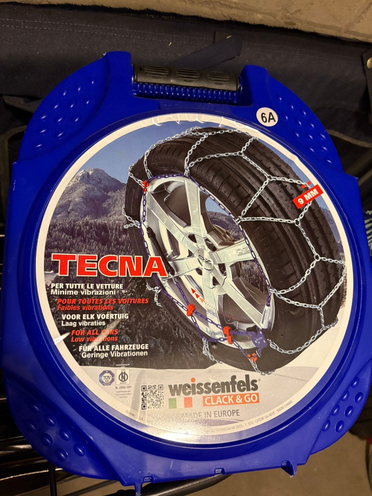 Sneeuwkettingen Weissenfels Tecna 15inch, Auto diversen, Sneeuwkettingen, Ophalen, Gebruikt