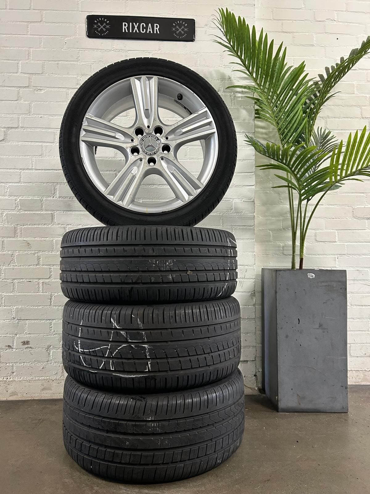 Originele Mercedes C-Klasse W204 velgenset Breedset 17INCH +, Ophalen, Gebruikt, -, -