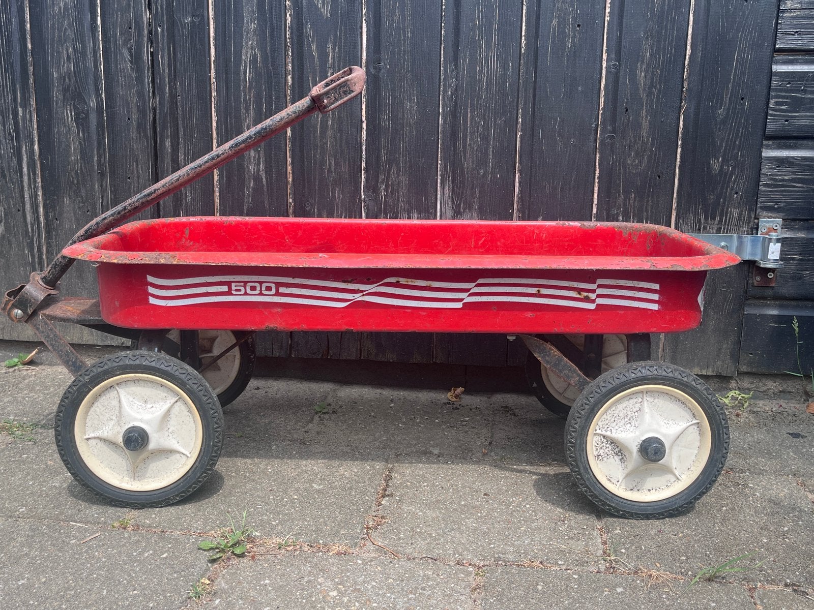 Vintage bolderkar, Ophalen, Gebruikt