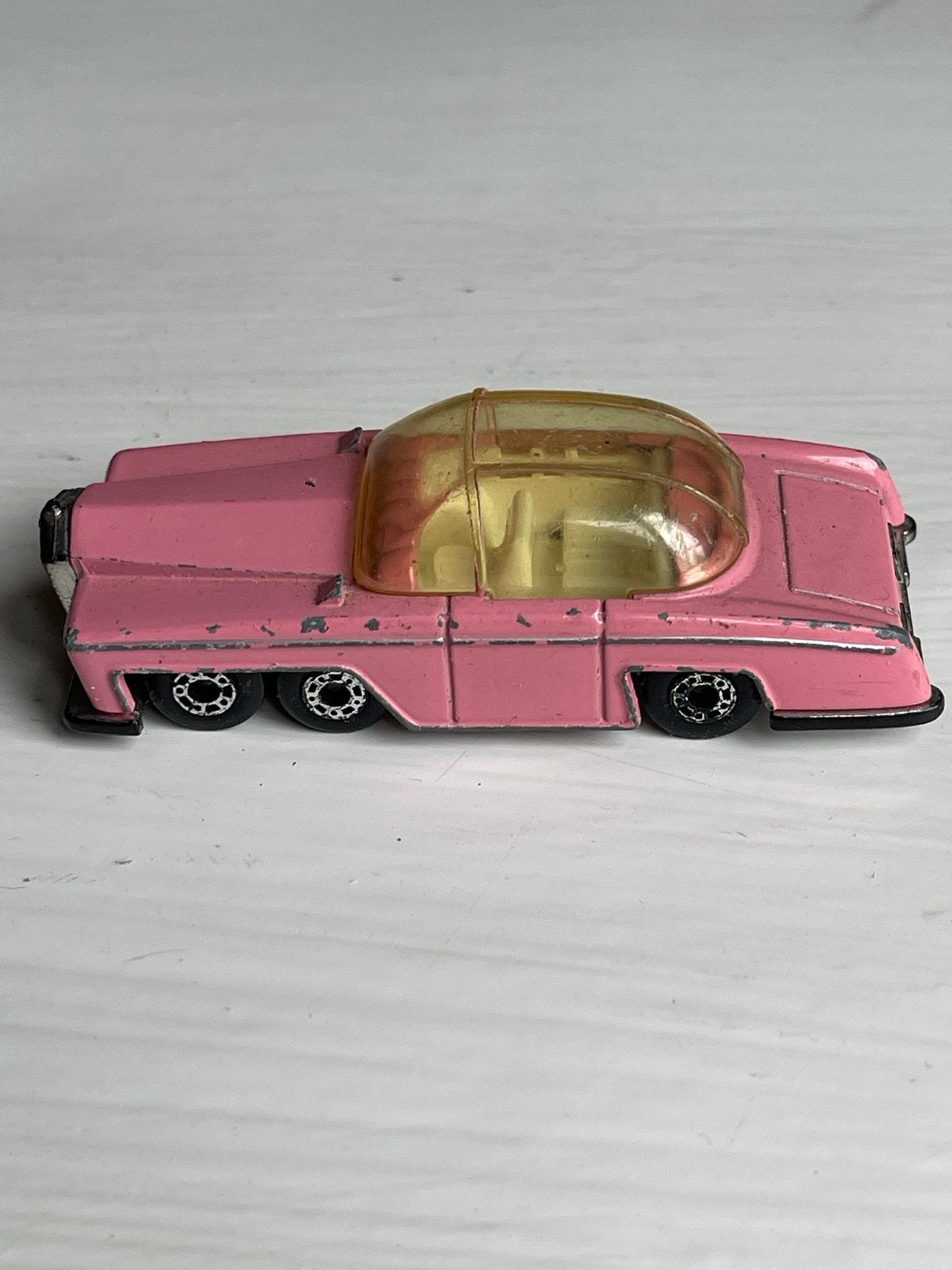 Matchbox FAB 1 Thunderbirds roze auto 1992, Overige merken, Gebruikt, 1:50 of kleiner, Auto