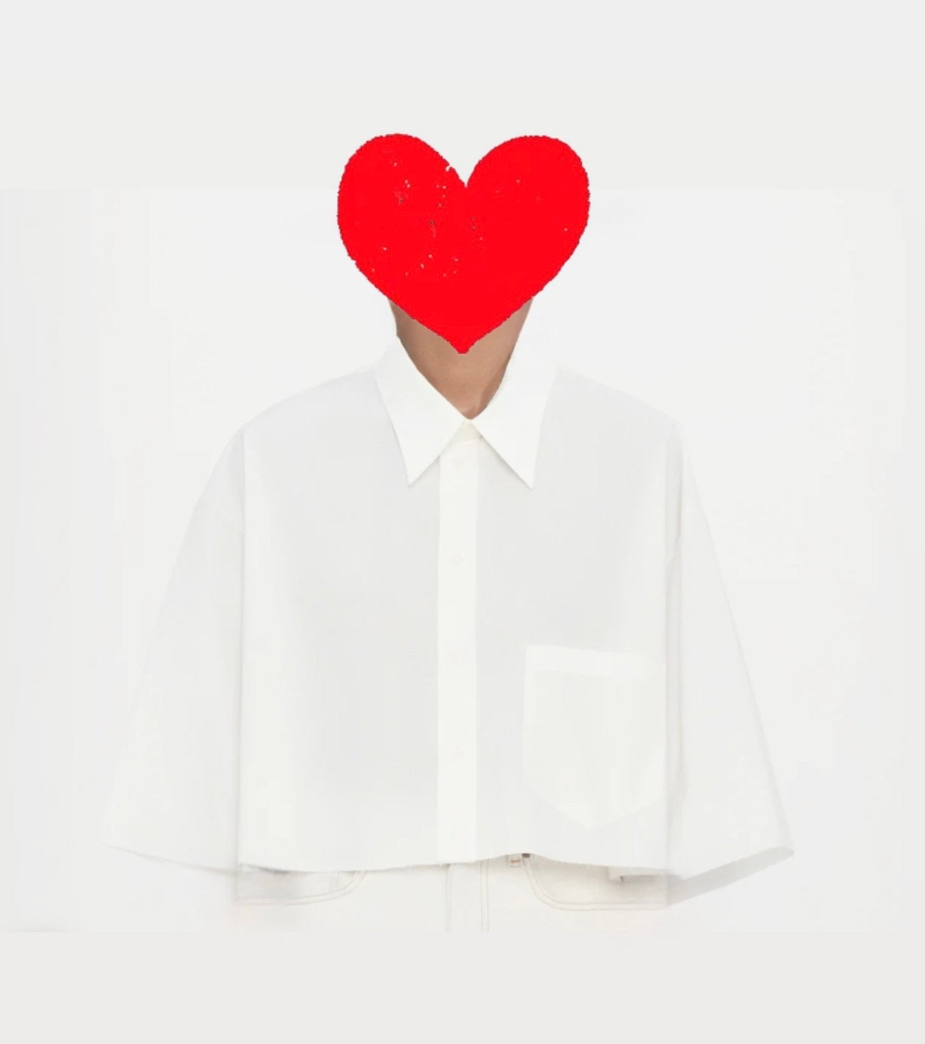 Maison Margiela Cropped overhemd - Nieuw met kaartjes, Ophalen of Verzenden, Nieuw, Maat 42/44 (L), Wit