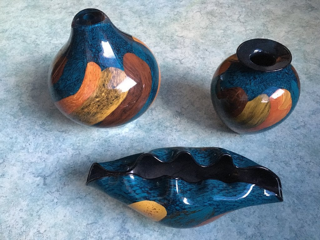 Te koop: 3 glasobjecten Nemtoi (kleur Wheatfields), Ophalen