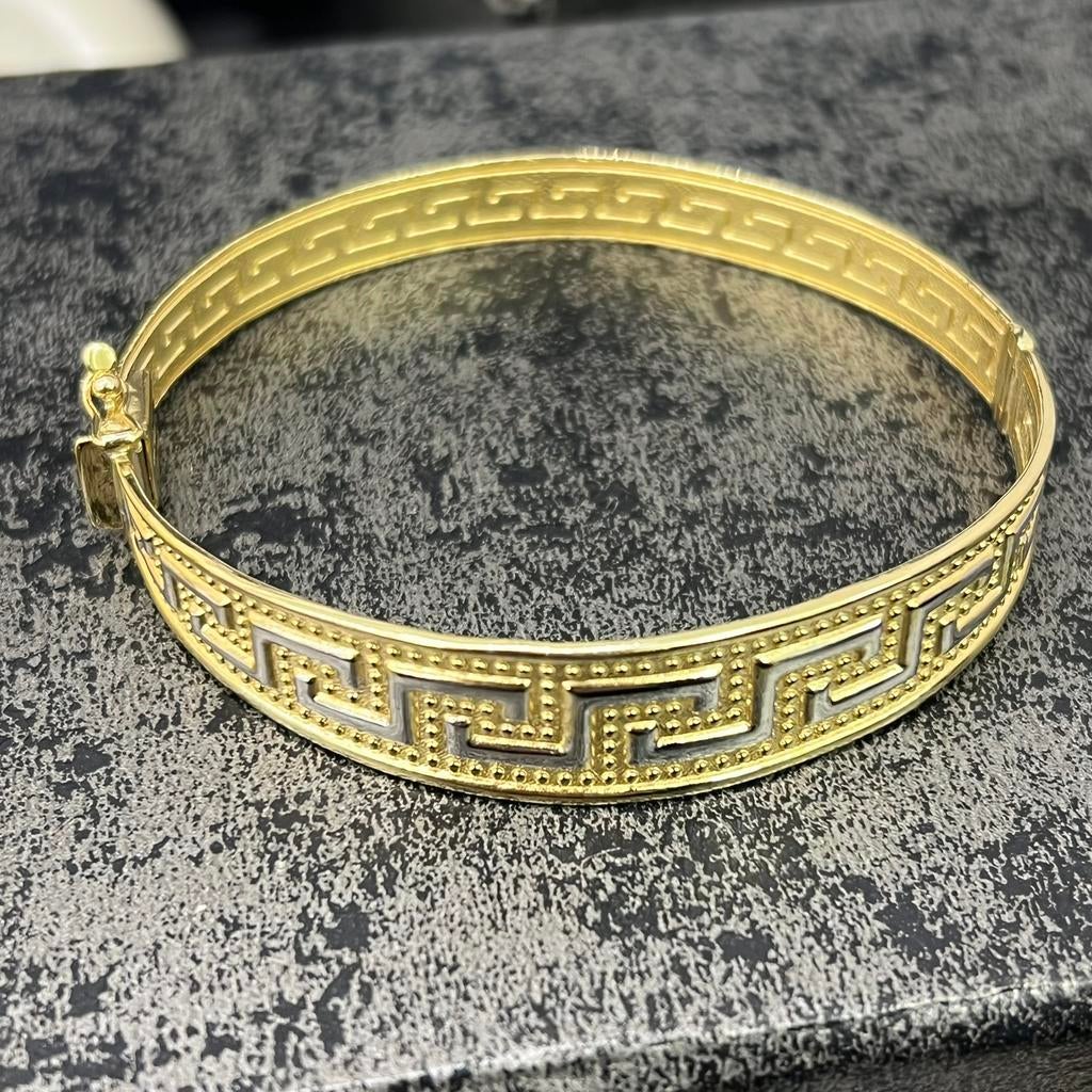 14 karaat gouden armband prachtig model versace, Sieraden, Tassen en Uiterlijk, Armbanden, Ophalen of Verzenden, Nieuw, Goud