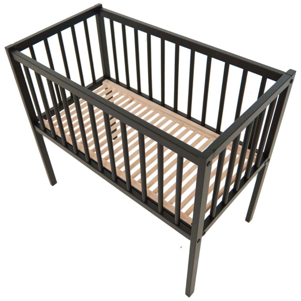 Wieg Prenatal 40x80 zwart + matras Aerosleep, Ophalen, Gebruikt, Wieg