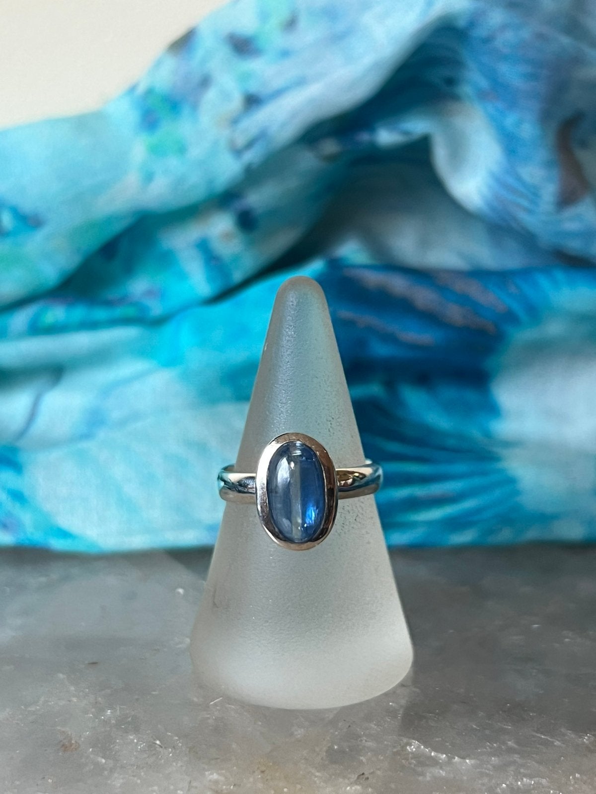 Kyaniet beschermt intuïtie eigenwaarde hoge trilling magie, Blauw, Magnolia11, Nieuw, Ophalen of Verzenden