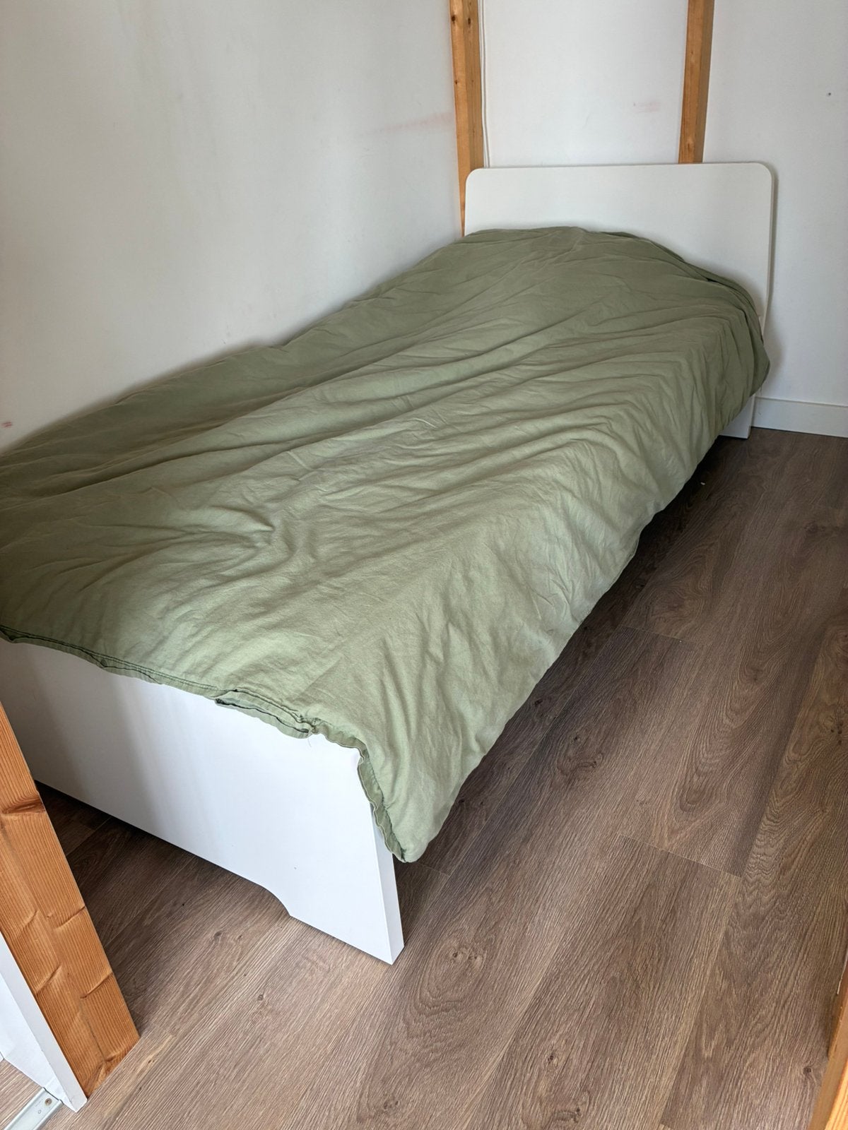 IKEA SLÄKT eenpersoons bed, Ophalen, 90 cm, Eenpersoons, Wit