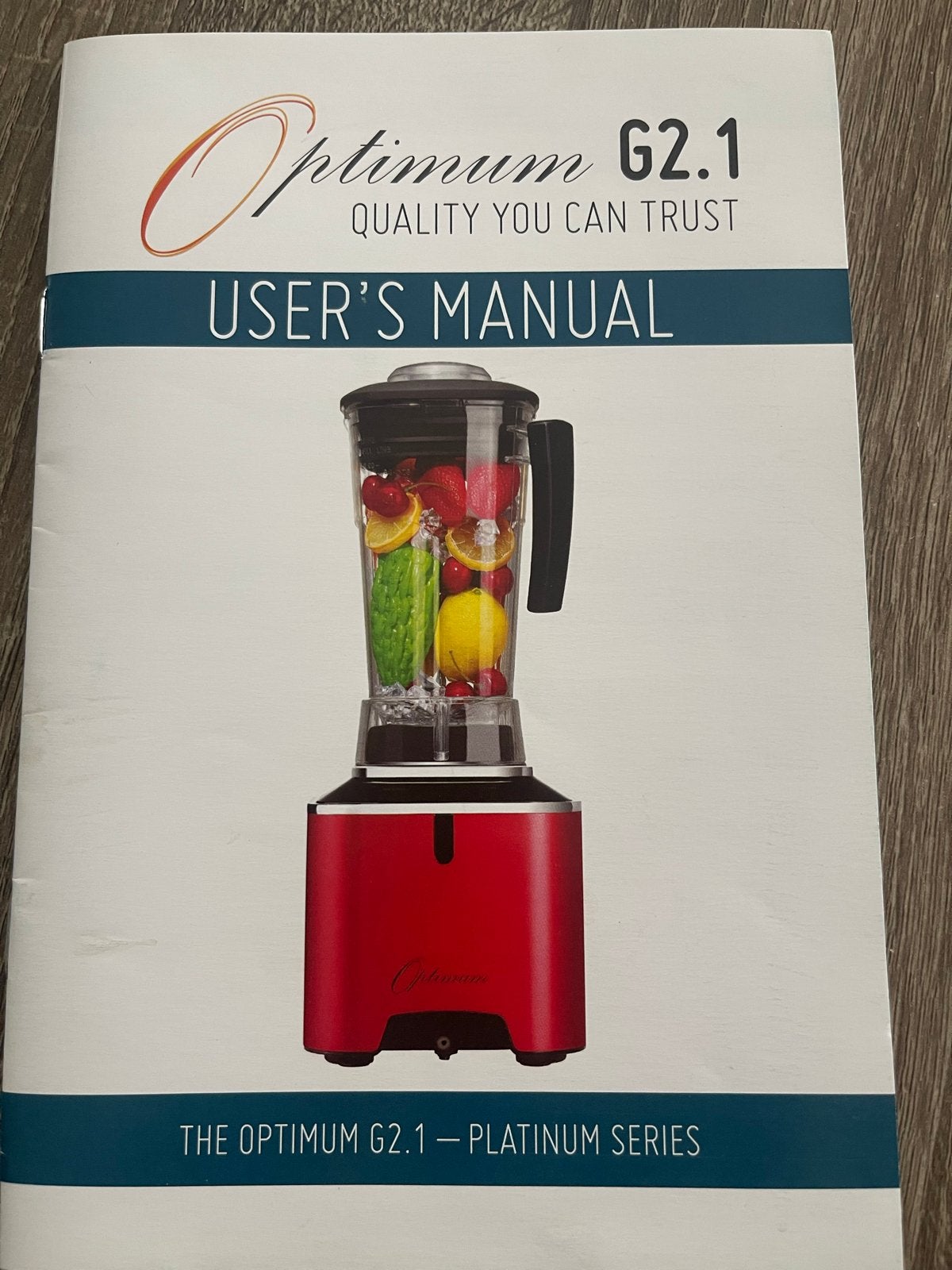 Optimum G2.1 Platinum Series Power Blender, Ophalen, Zo goed als nieuw, Blender
