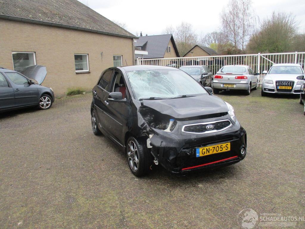 Kia Picanto 1.2 CVVT SportsLine GT-Line REST BPM €350,-, Kia, Zwart, Handgeschakeld, Benzine