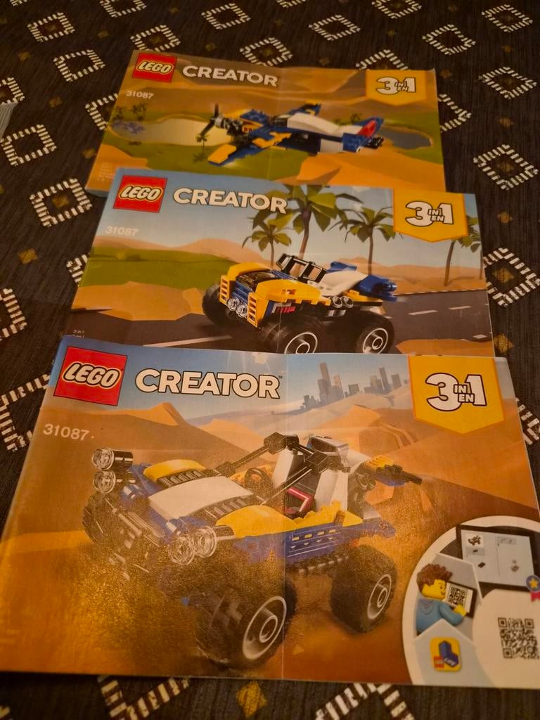 LEGO Creator 31087 Dune Buggy, Vliegtuig, Quad 3-in-1, Gebruikt, Lego, Compleet, Ophalen of Verzenden