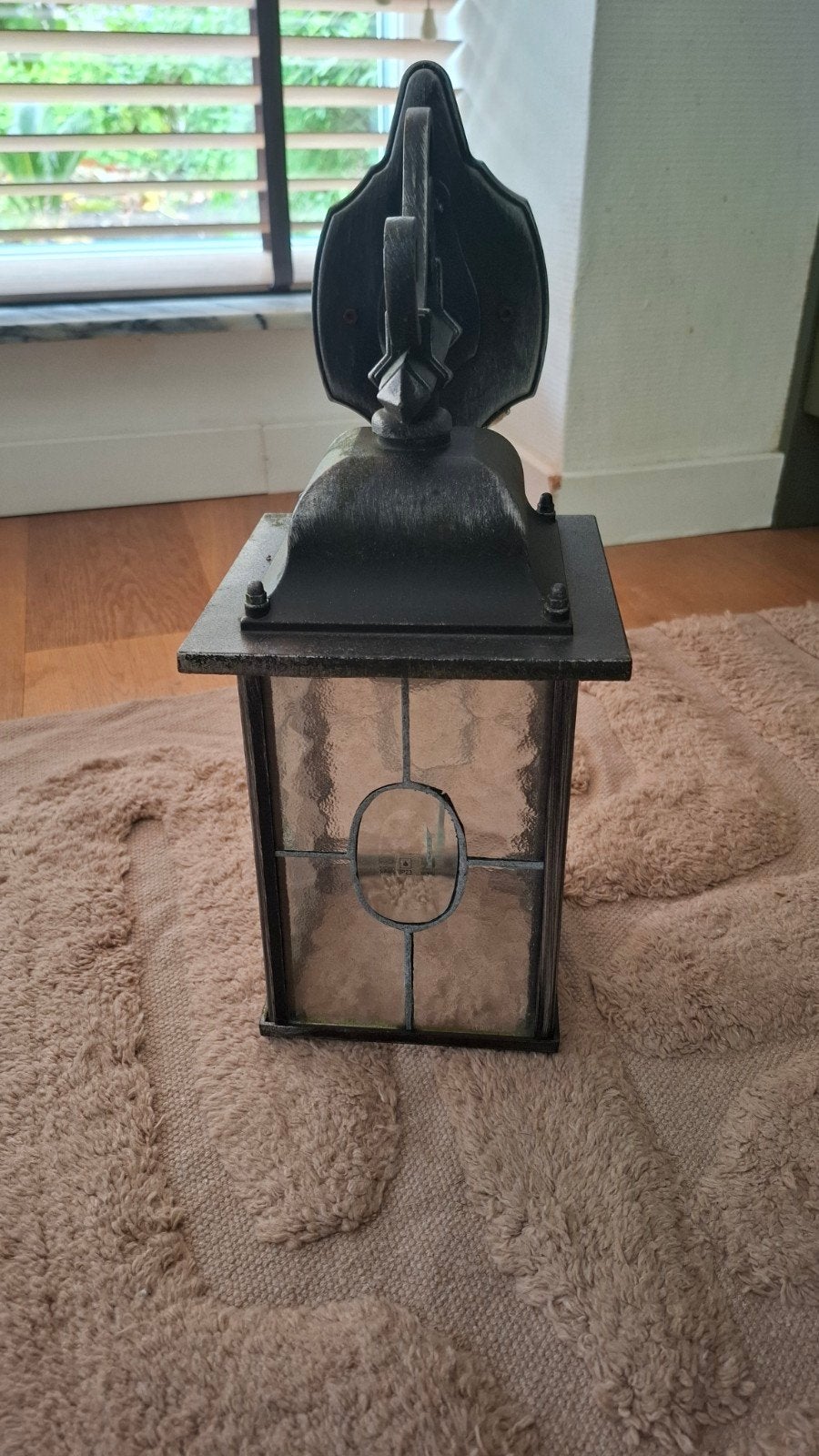 Rustieke buitenlamp - 40 cm hoog, Ophalen, Antiek