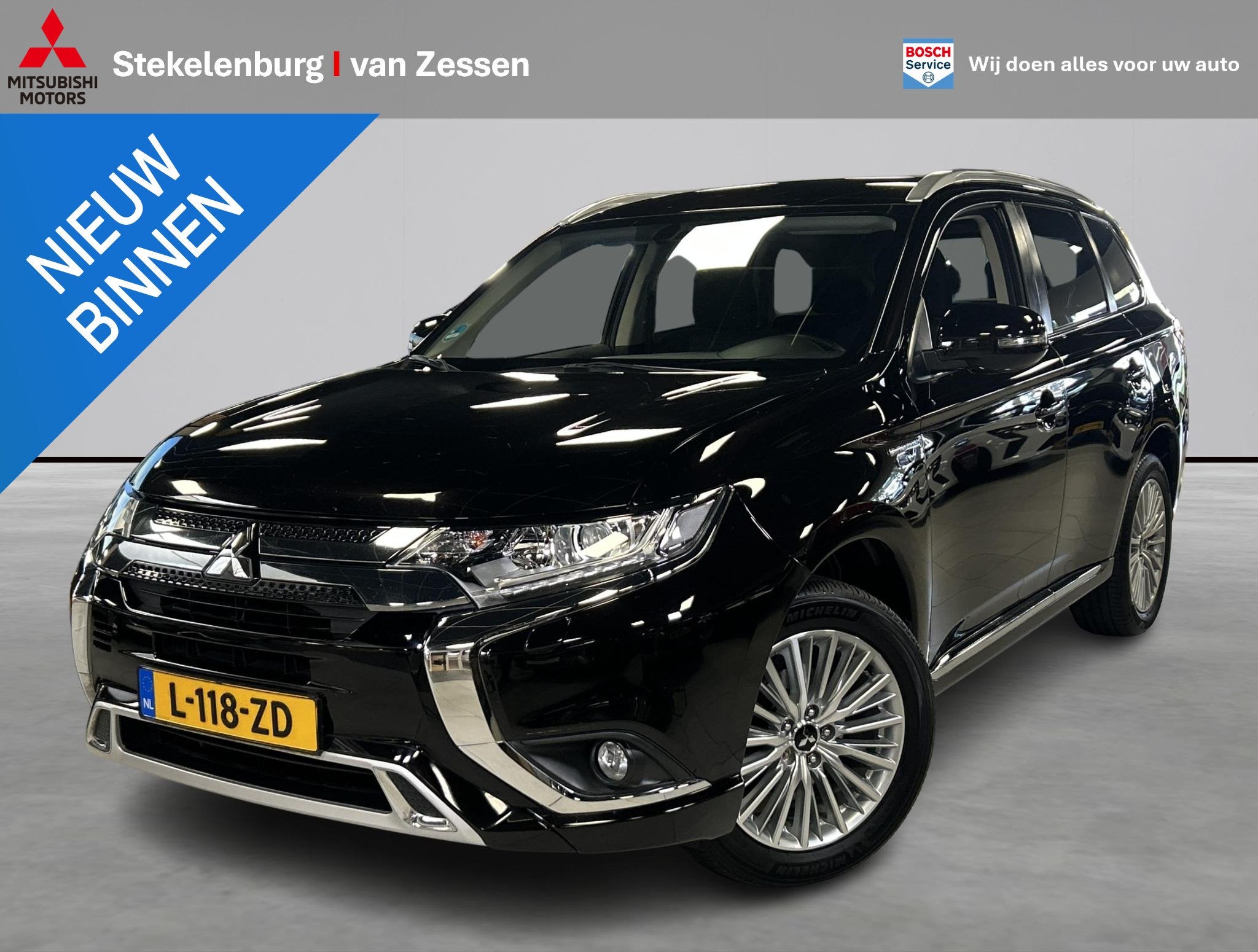 Mitsubishi Outlander 2.4 PHEV Pure, Automaat, Verwarmde buitenspiegels, Euro 6, 4 cilinders