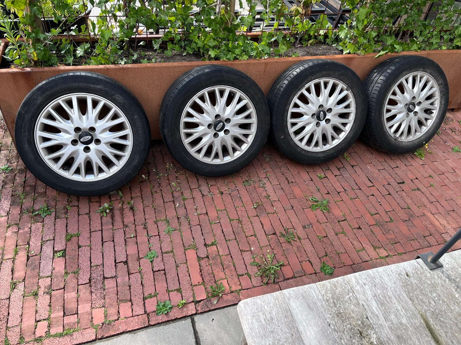 Volvo / Ford velgen 16 inch, 5x108 met General zomerbanden, Ophalen, Gebruikt, 16 inch, Banden en Velgen
