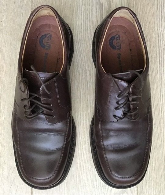 Van Lier schoenen, leder, mt 43, zgaNIEUW, uitn.baar voetbed, Bruin, Van Lier, Ophalen of Verzenden, Zo goed als nieuw