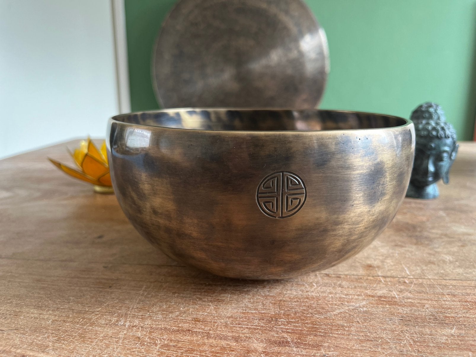 Fullmoon Klankschaal Nepal-19cm- toon G - Was €110 nu €100, Ophalen of Verzenden, Zo goed als nieuw, Overige soorten