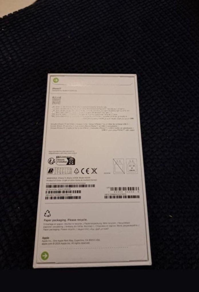 Iphone 17 512 GB black NIEUW IN DOOS!!!, Telecommunicatie, Mobiele telefoons | Apple iPhone, 512 GB, Overige modellen, Zwart, Nieuw