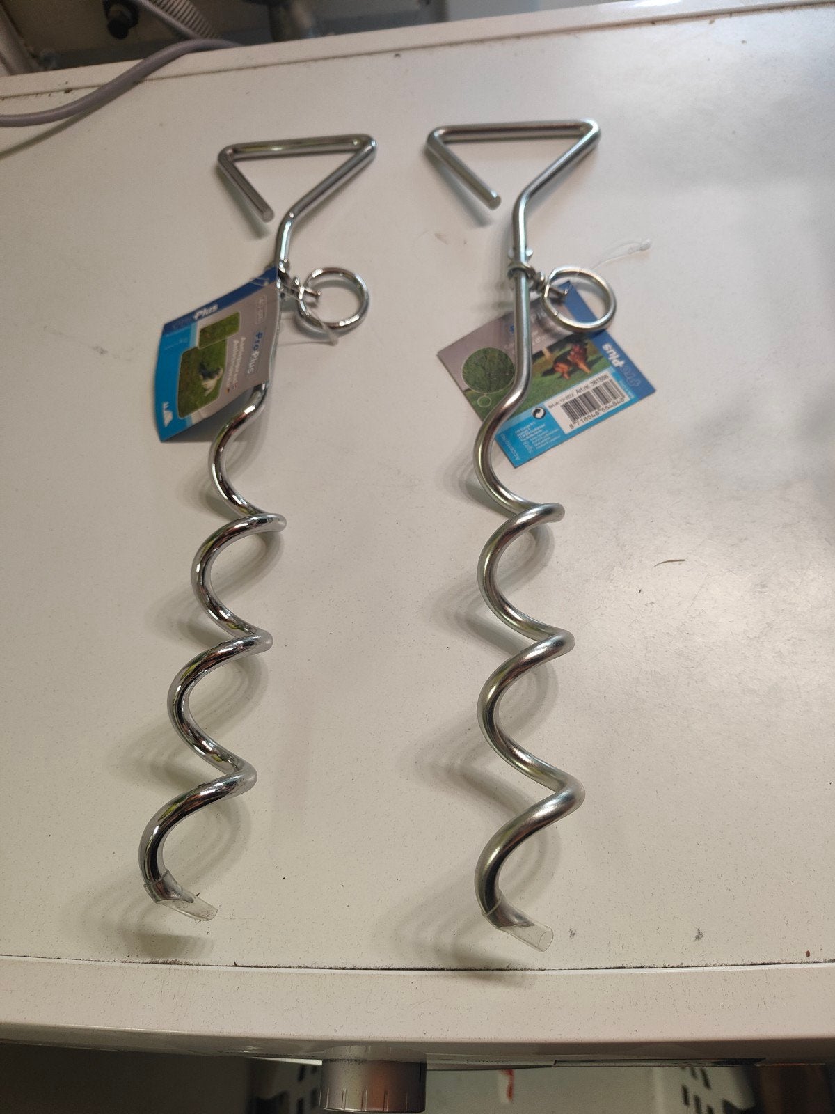 2x pro plus aanlegspiraal/grondpen voor de hond nieuw, Dieren en Toebehoren, Ophalen of Verzenden, Nieuw