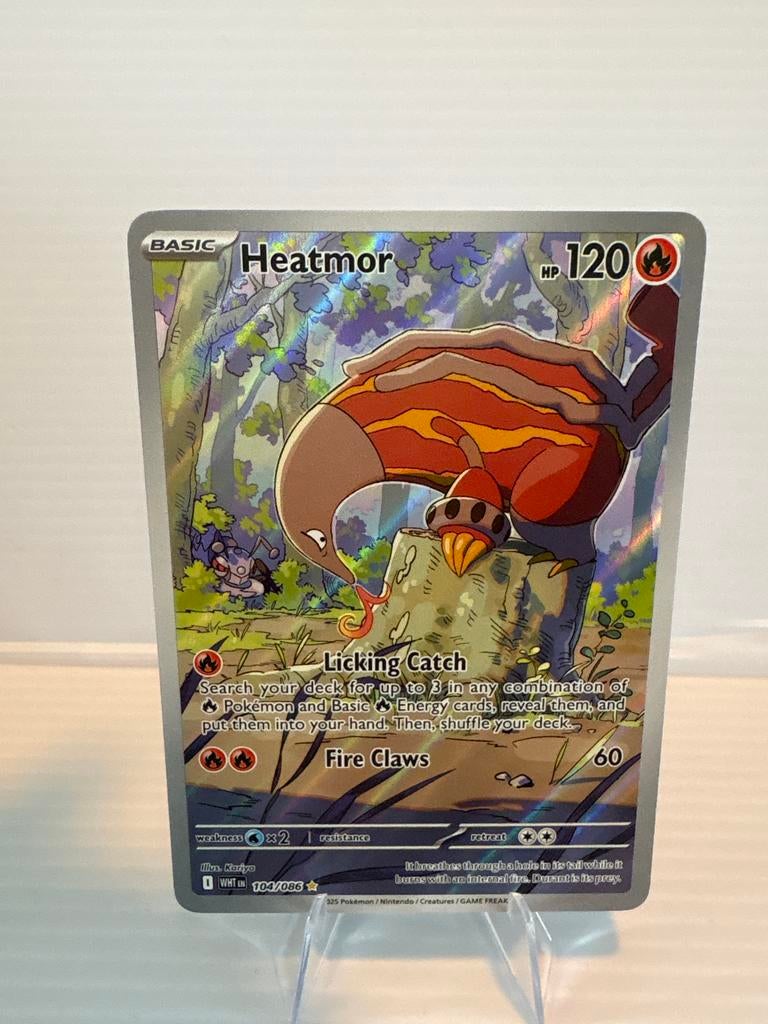 Heatmor 104/086 White Flare NM Pokémon Kaart, Ophalen of Verzenden, Zo goed als nieuw, Losse kaart