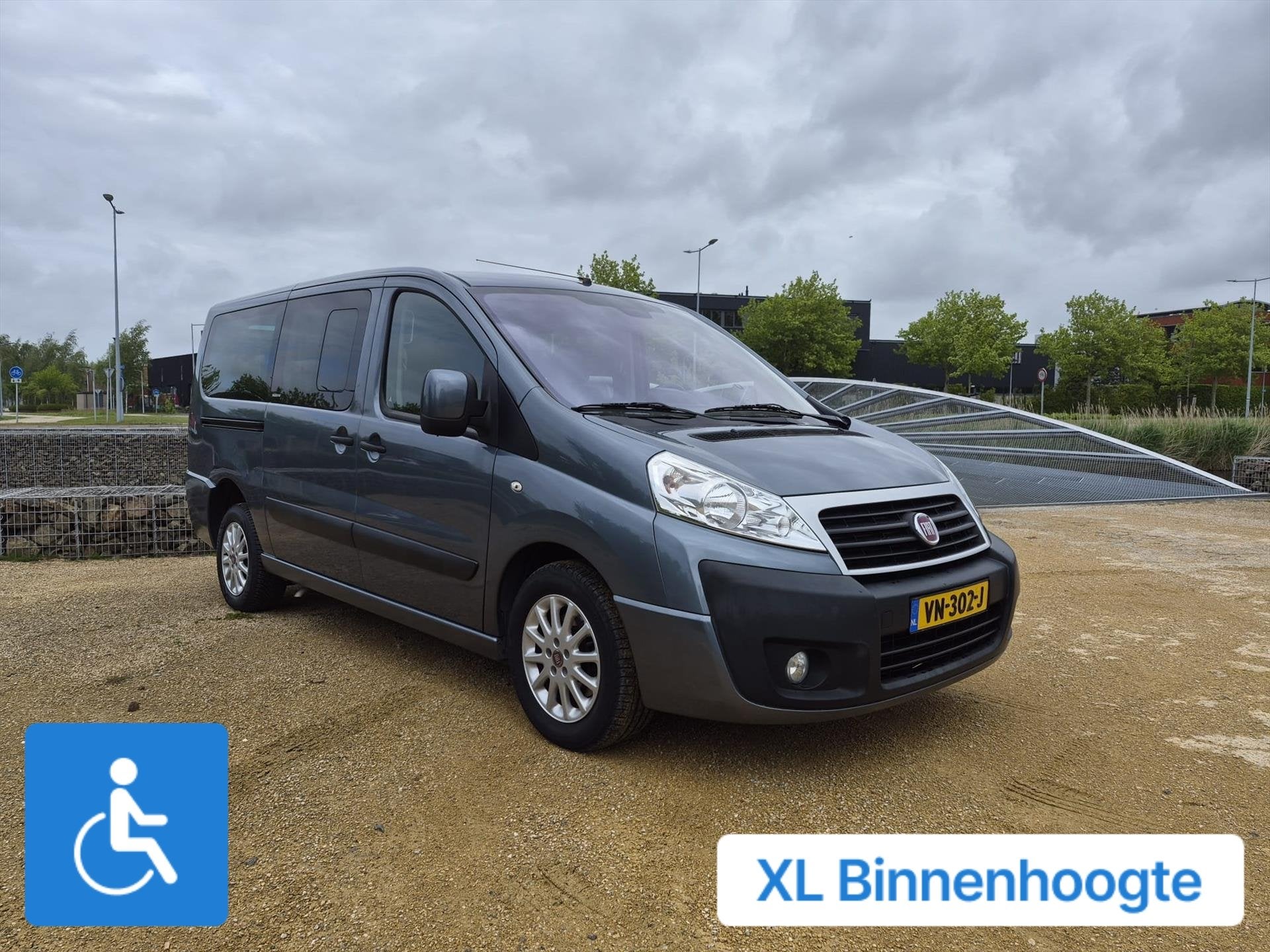 Fiat Scudo L2H1 Rolstoelbus XXL-Ombouw 150cm 5+1, Voorwielaandrijving, Stof, Gebruikt, 4 cilinders
