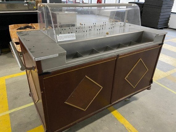 Buffet wagen, Ophalen, 200 liter of meer, 60 cm of meer, 140 tot 160 cm